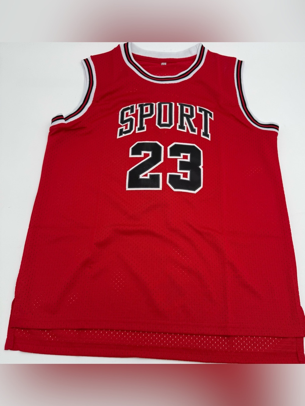 Kids Basketball Jersey Shirt: #23 Hip-Hop 90s Retro Classic Embroidered Large